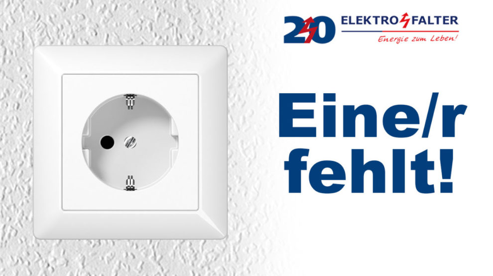 Stellenausschreibung Elektro Falter für Elektromeister, Elektriker und Elektromonteur